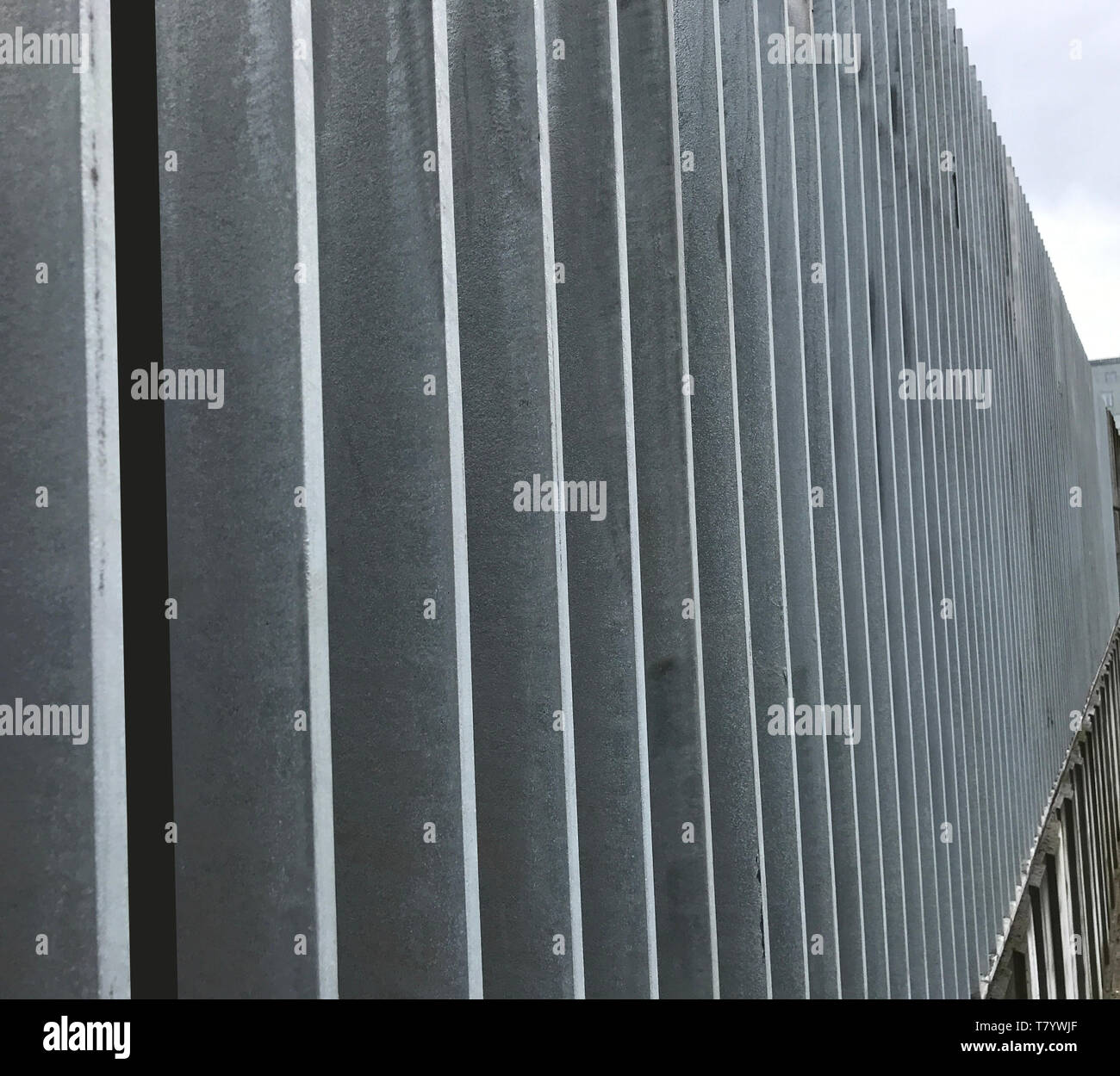 Tall And Strong Security Fence With Iron Bars Border Fence Or Tall And Strong Security Fence With Iron Bars Border Fence Or
