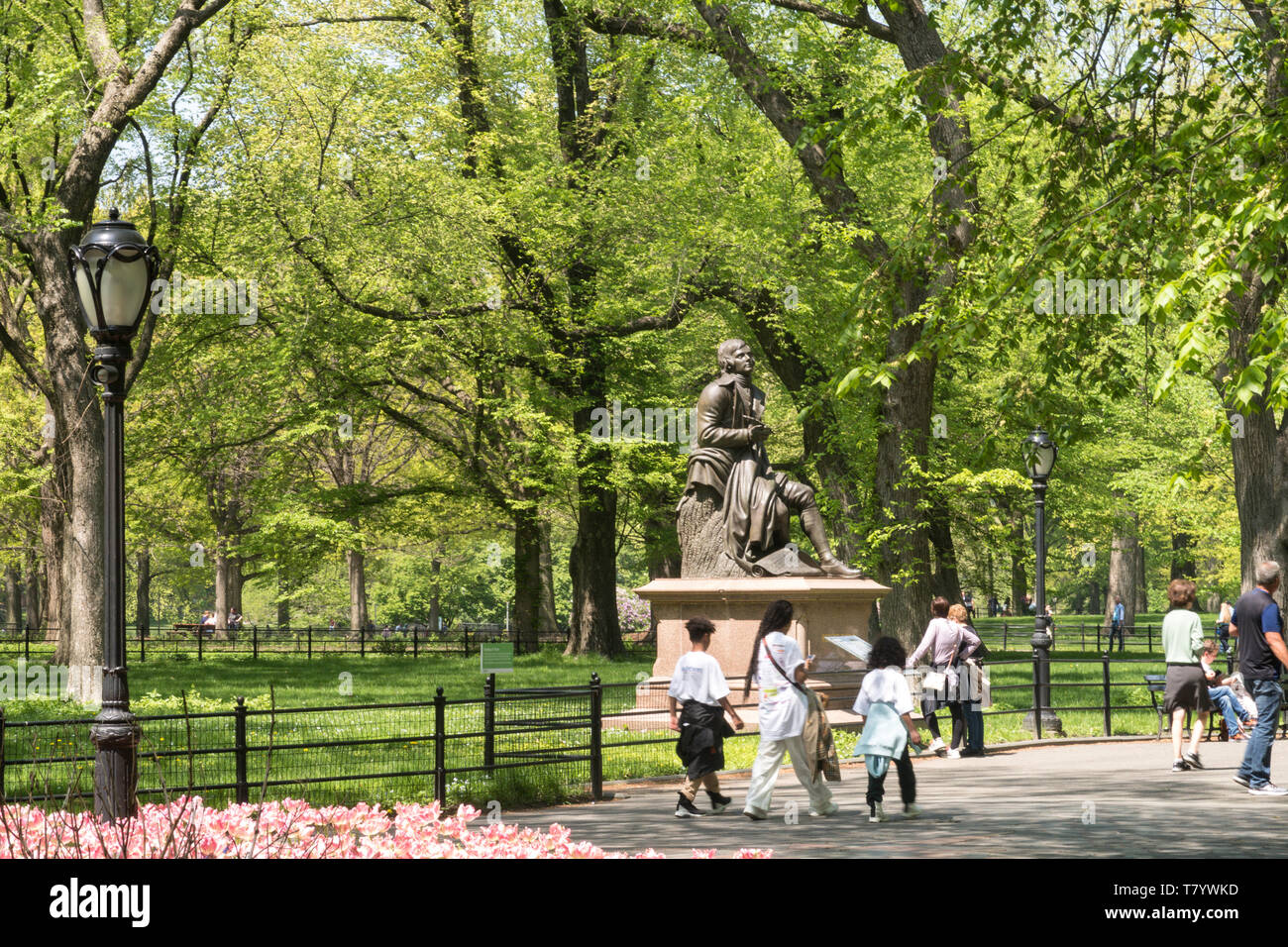 Robert Burns Sculpture is located at the South end of Literary Walk in ...