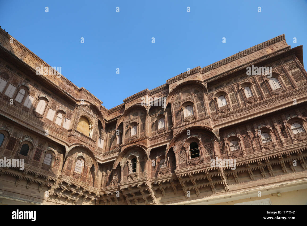 Meherangarh Fort - Jodhpur -- Rajasthan Stock Photo