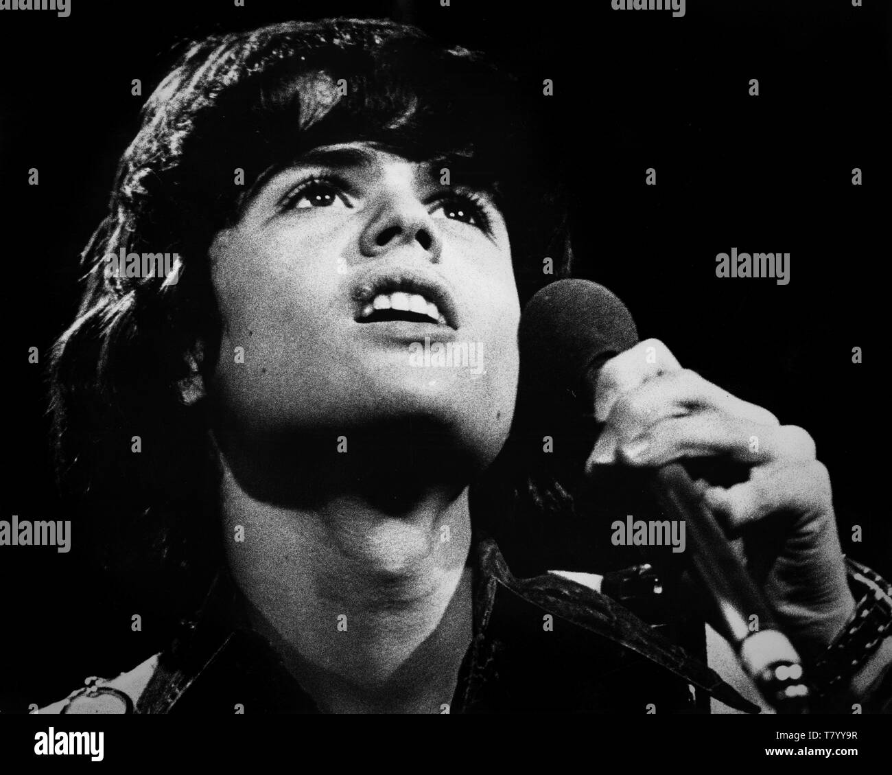 Donny Osmond in Hilversum, TVStudios, Netherlands 1974 Stock Photo