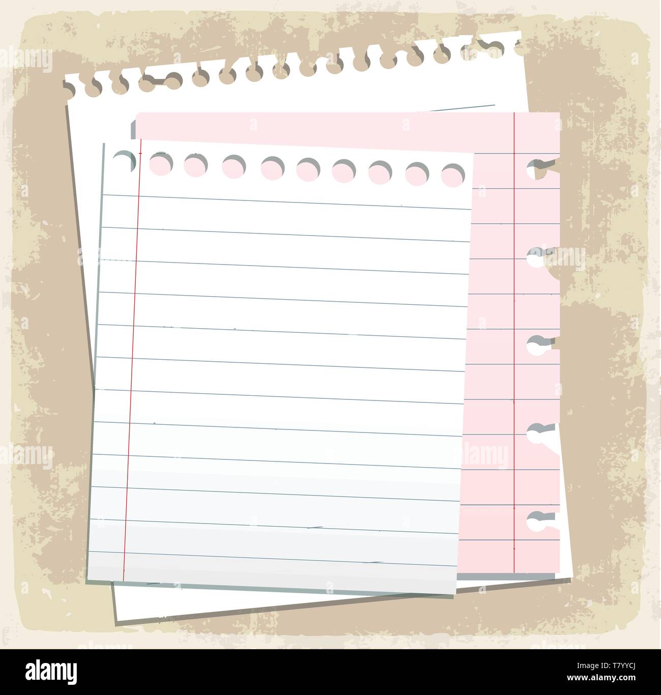 Ancient notepad Stock Vector Images - Alamy