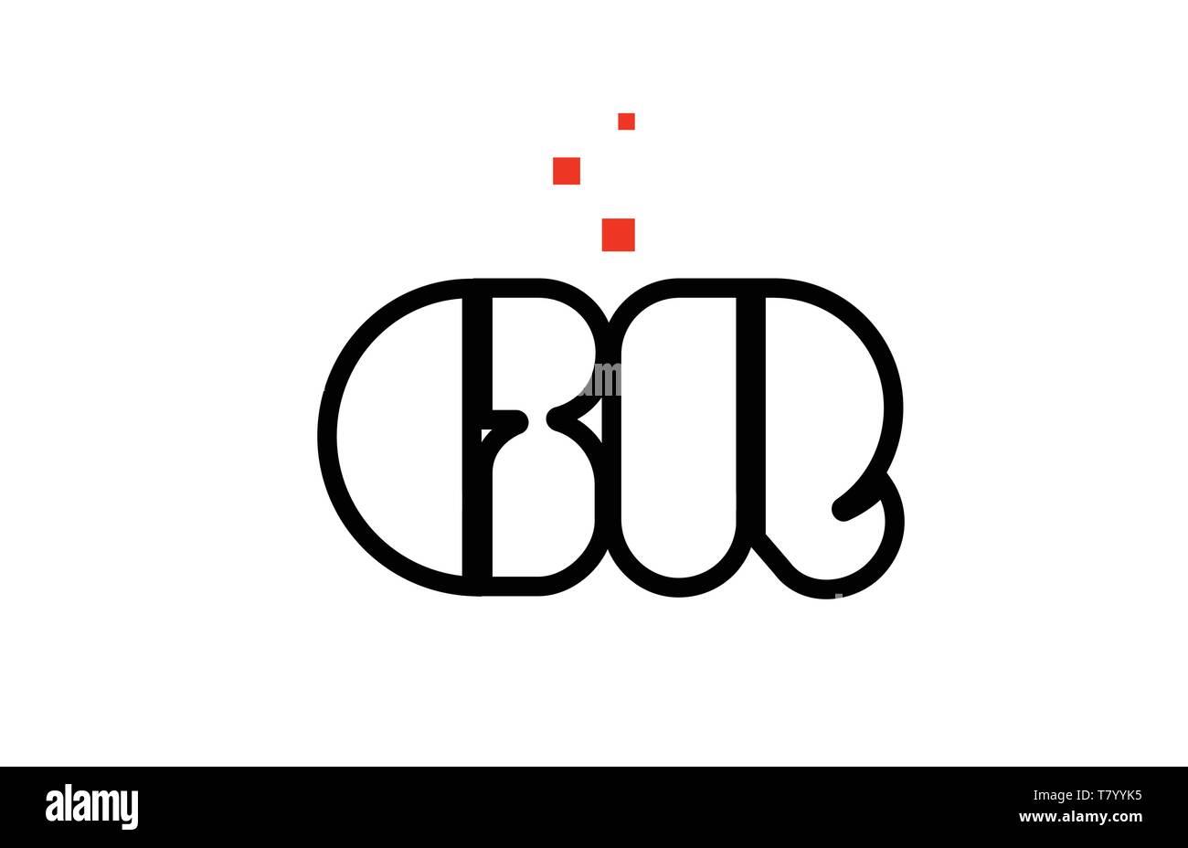GR G R black white red dots alphabet letter combination suitable as a ...