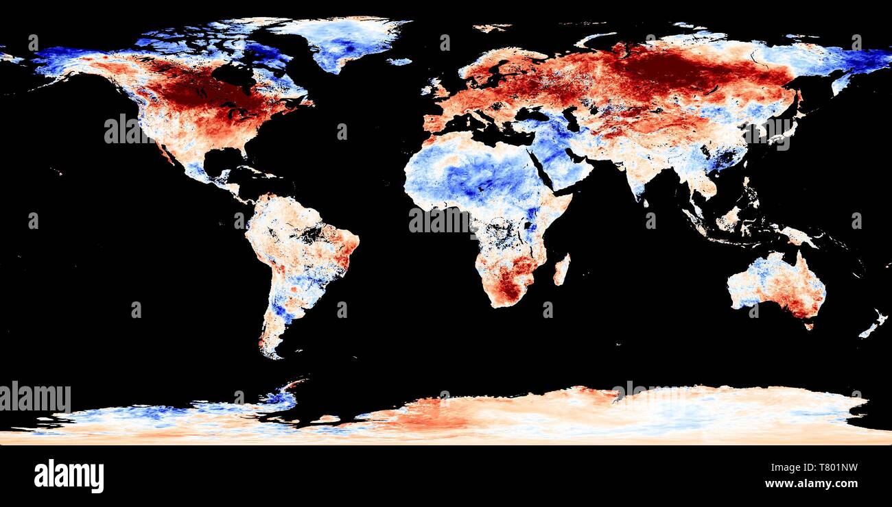 Global warming record, December 2015 Stock Photo