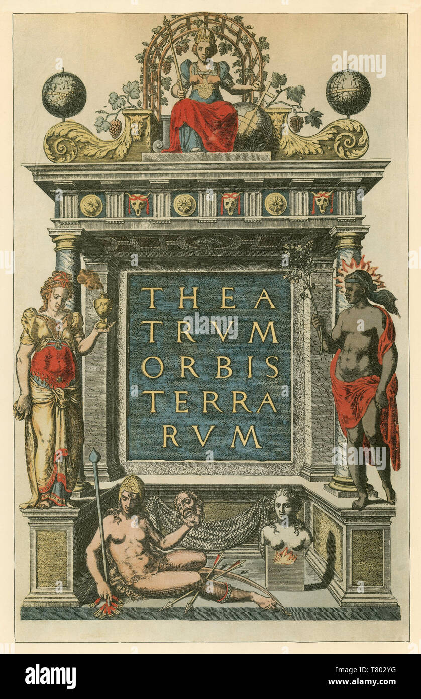 Abraham Ortelius, Theatrum Orbis Terrarum, 1570 Stock Photo