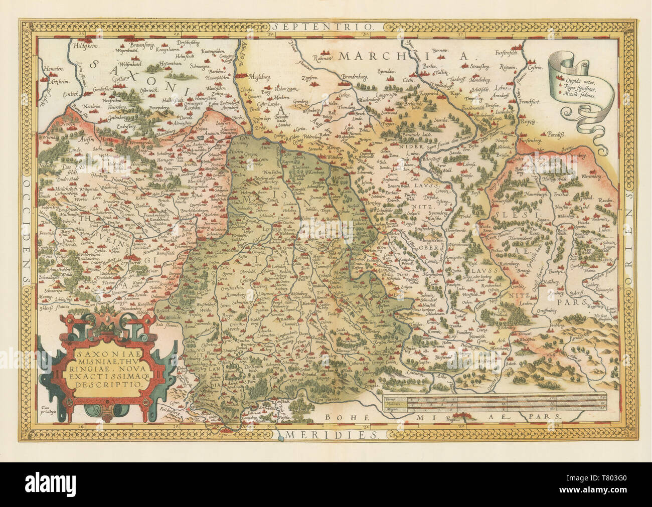 Theatrum Orbis Terrarum, Bremen, 1570 Stock Photo