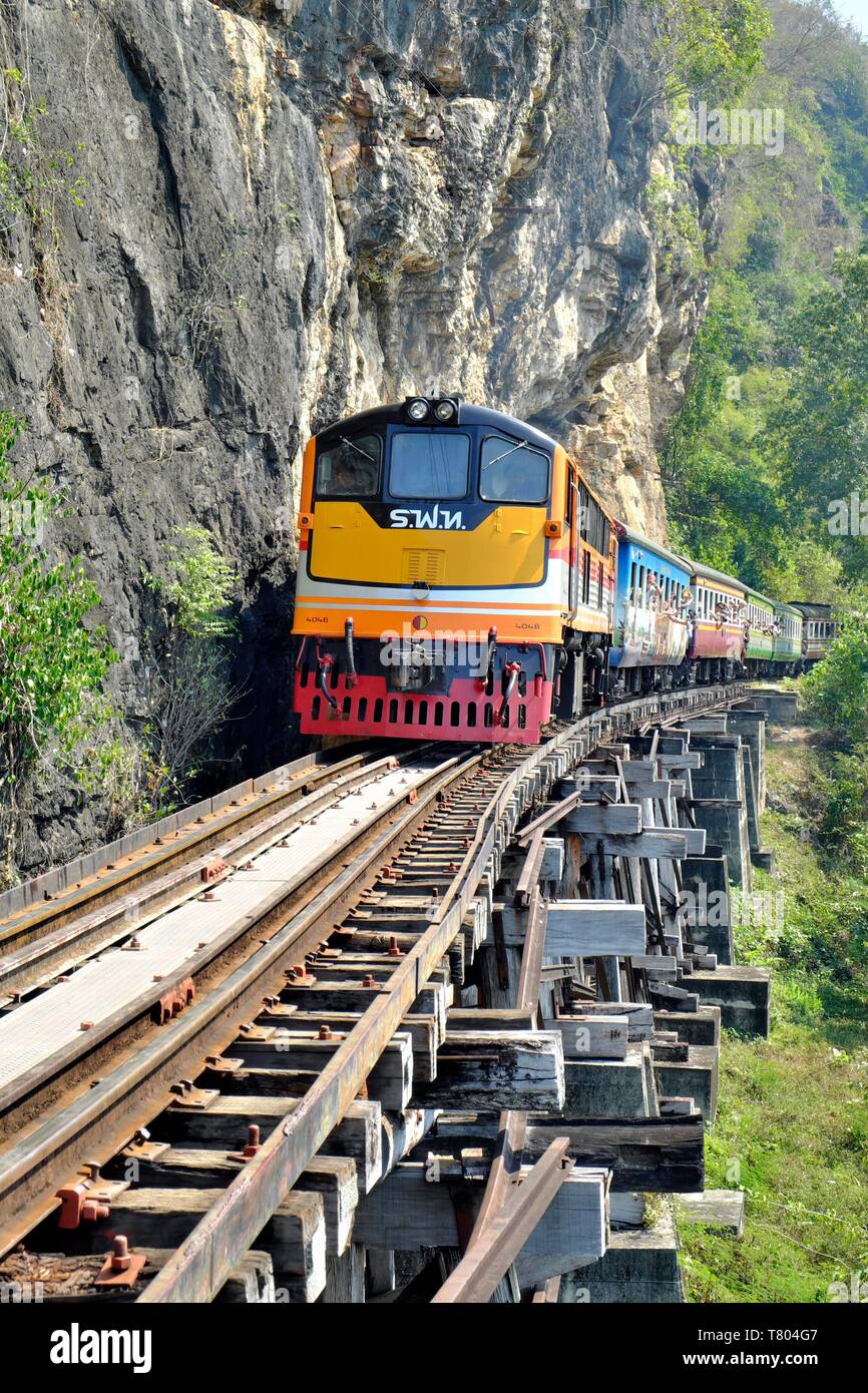 wooden passenger train