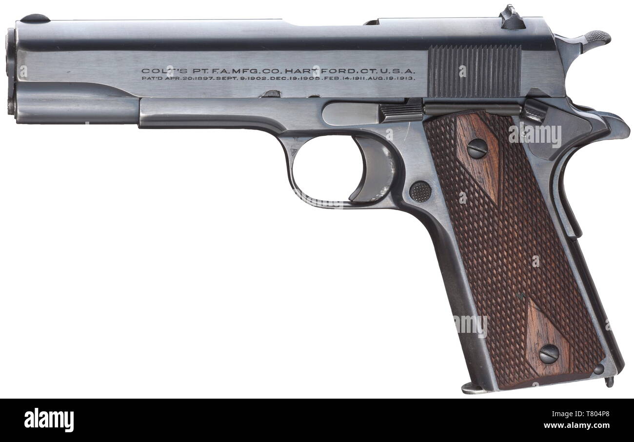 A Colt Mod 1911 Cal 45 Acp No C112263 Bright Bore