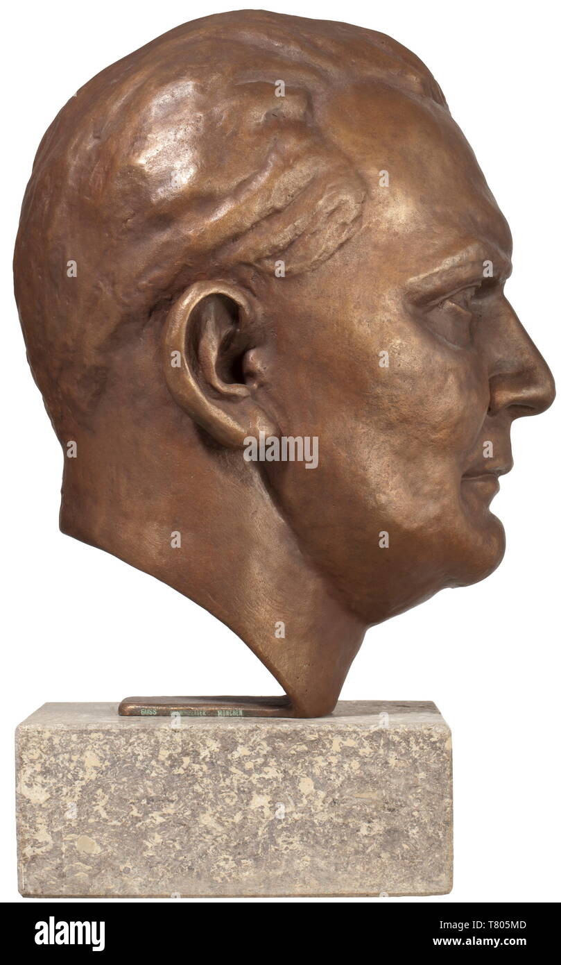 Johannes F Rogge A Bust Of Hermann G Ring A Modelled Bronze Head On