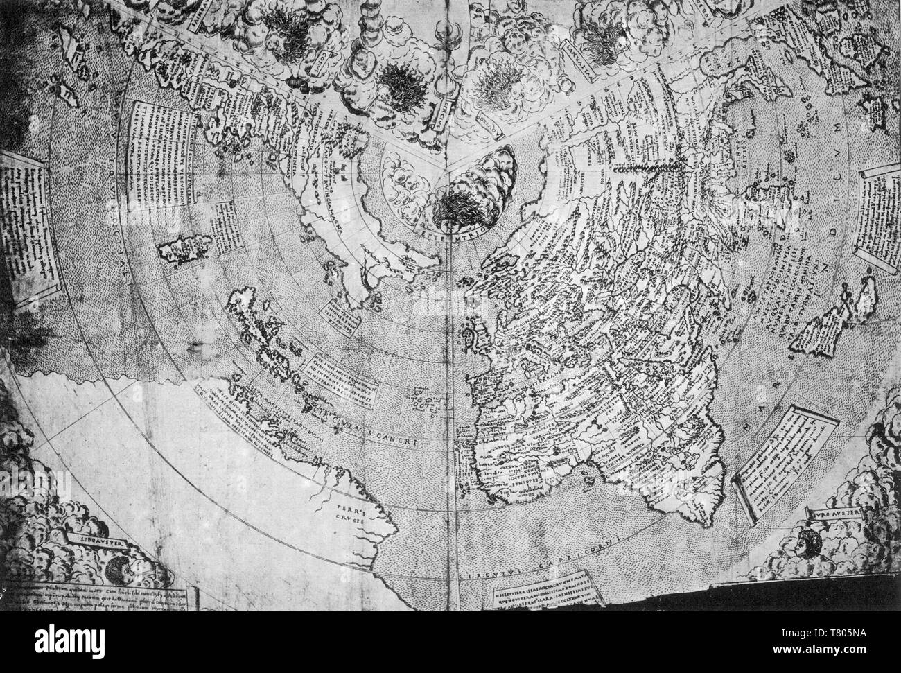 Contarini-Rosselli, World Map, 1506 Stock Photo