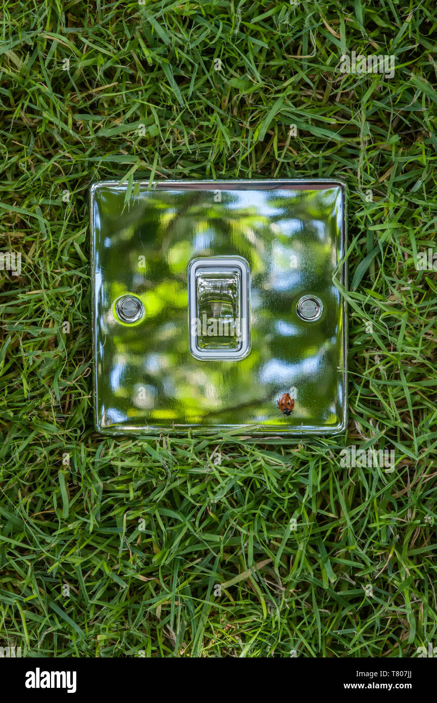 green light on light switch