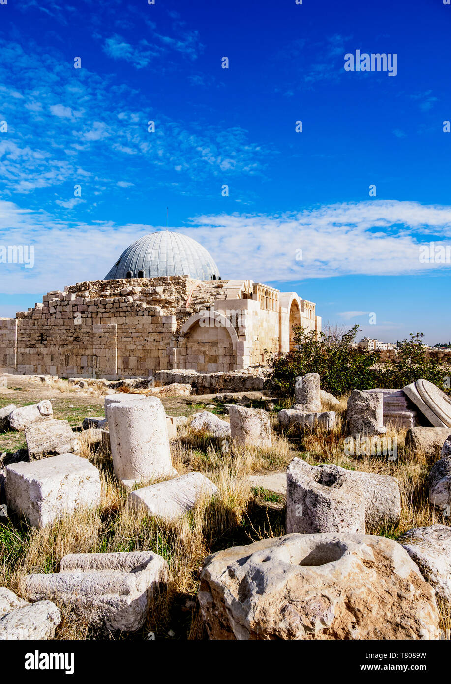 Umayyad Palace, Amman Citadel, Amman Governorate, Jordan, Middle East Stock Photo