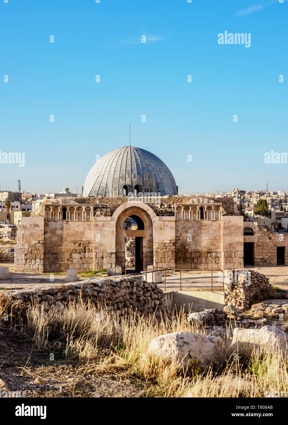 Umayyad Palace, Amman Citadel, Amman Governorate, Jordan, Middle East Stock Photo