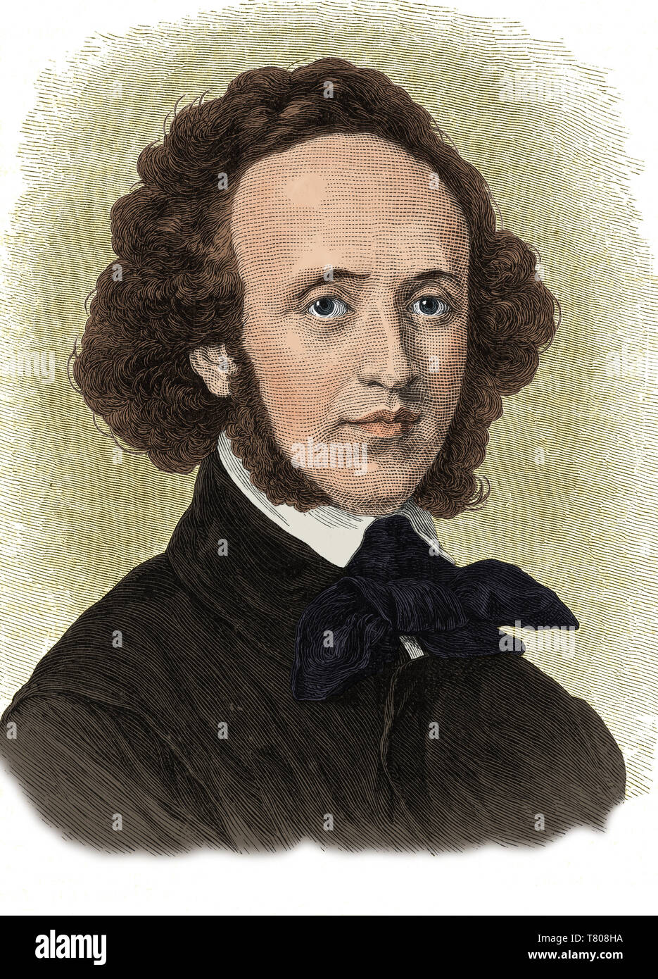 Felix Mendelssohn, German Composer Stock Photo