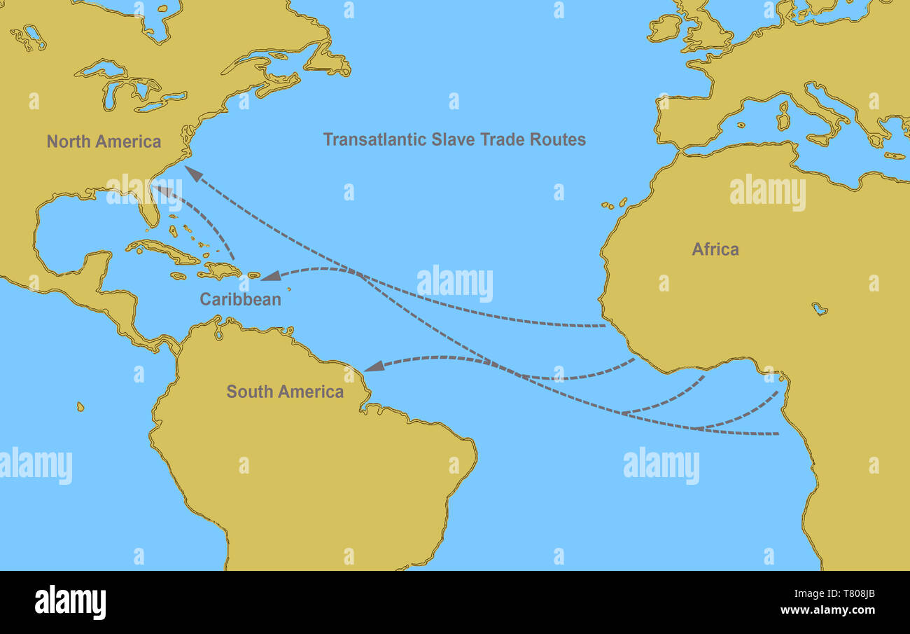 triangle trade route and goods