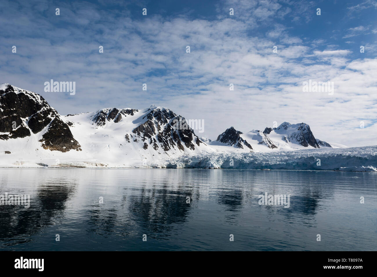 Fuglefjorden, Spitsbergen, Svalbard Islands, Arctic, Norway, Europe Stock Photo