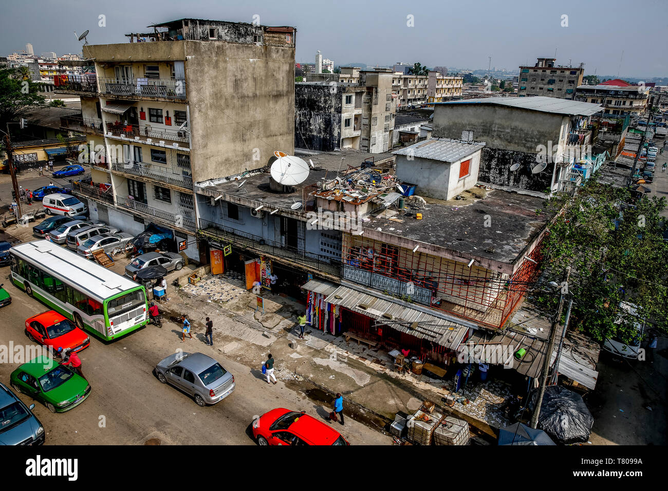 Marcory neighbourhood, Abidjan, Ivory Coast, West Africa, Africa Stock Photo