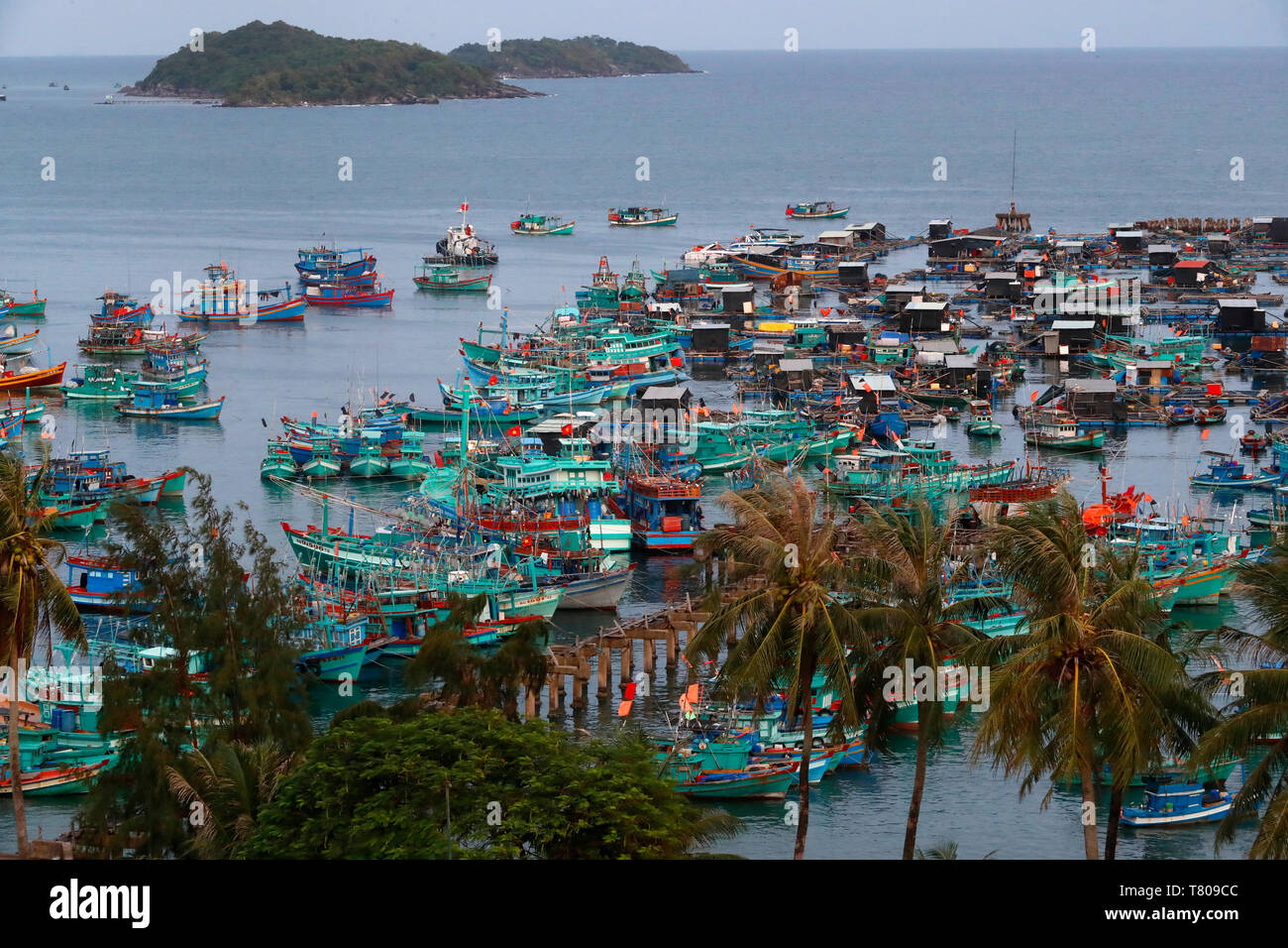 Fishing boats, An Thoi harbour, Vietnam, Indochina, Southeast Asia, Asia Stock Photo