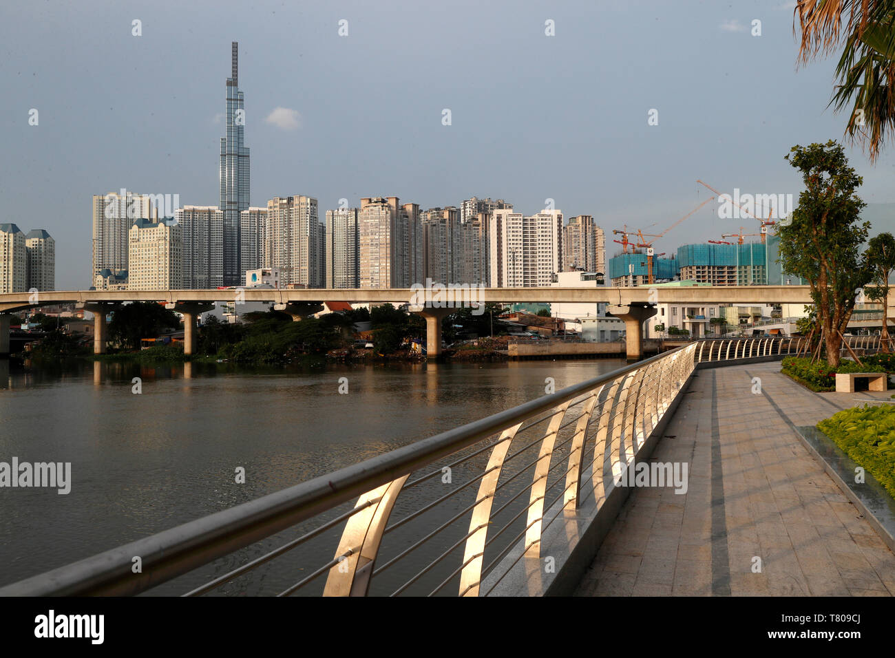 New apartment buildings, Ho Chi Minh City, Vietnam, Indochina, Southeast Asia, Asia Stock Photo