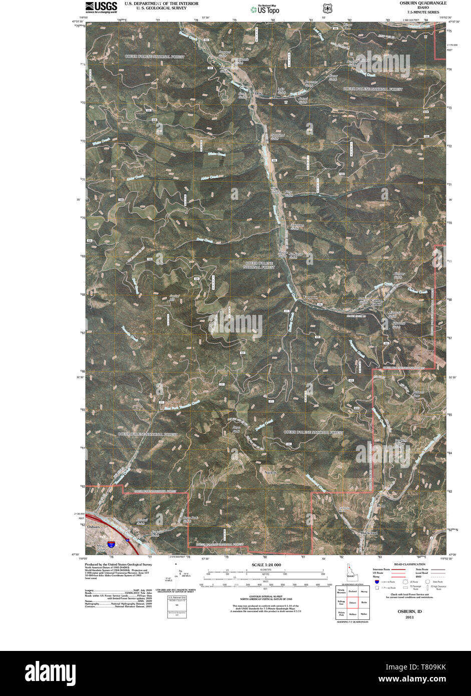 Map of osburn Cut Out Stock Images & Pictures Alamy