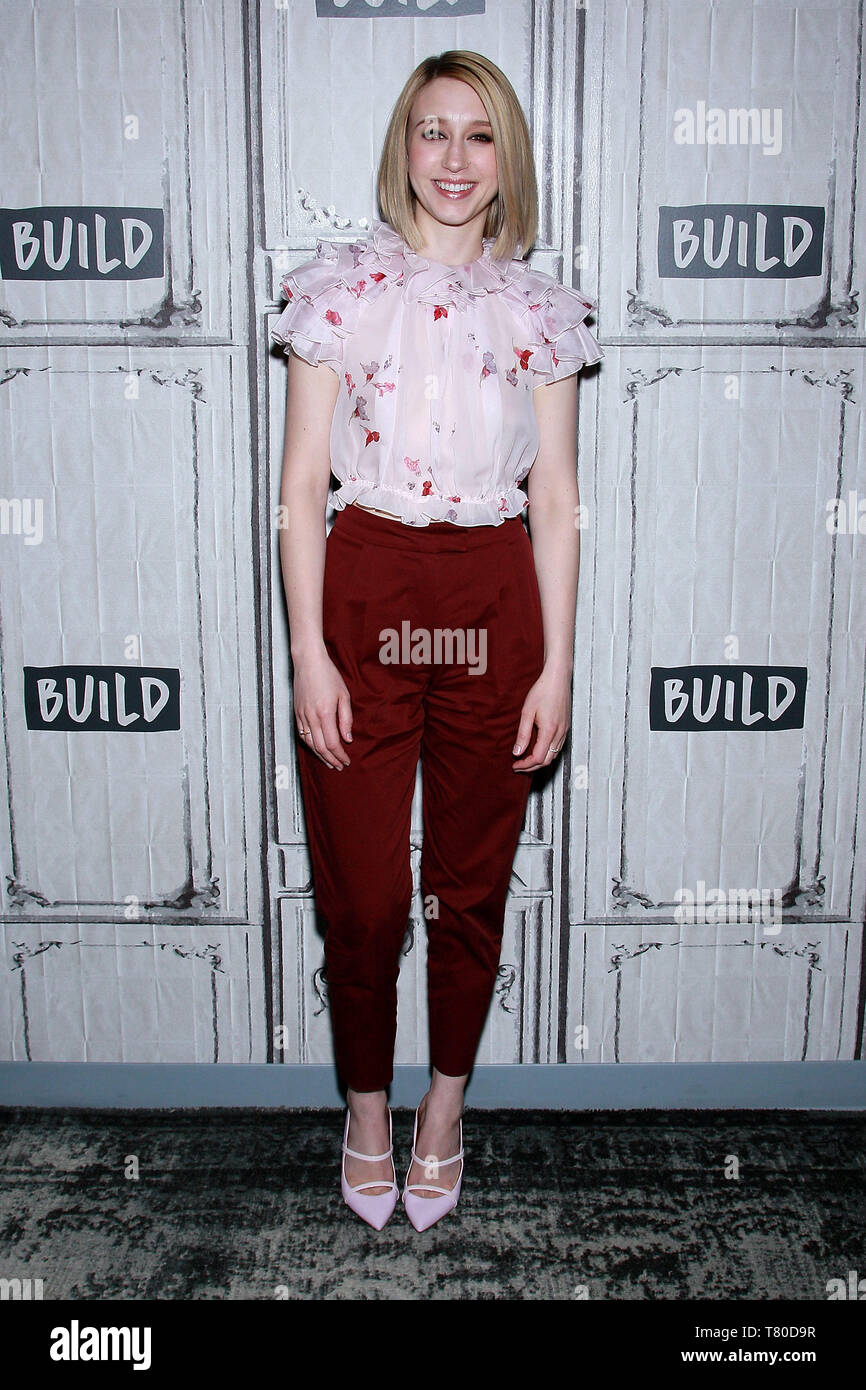 New York, USA. 9 May, 2019. Taissa Farmiga at the BUILD Series with