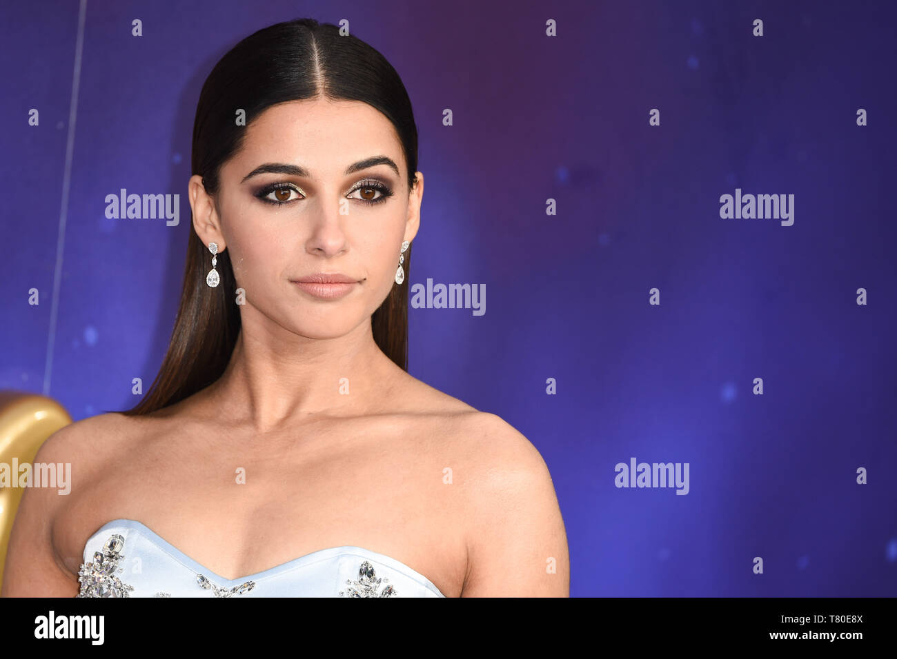 London, UK. 09th May, 2019. LONDON, UK. May 09, 2019: Naomi Scott at the 'Aladdin' premiere at the Odeon Luxe, Leicester Square, London. Picture: Steve Vas/Featureflash Credit: Paul Smith/Alamy Live News Stock Photo