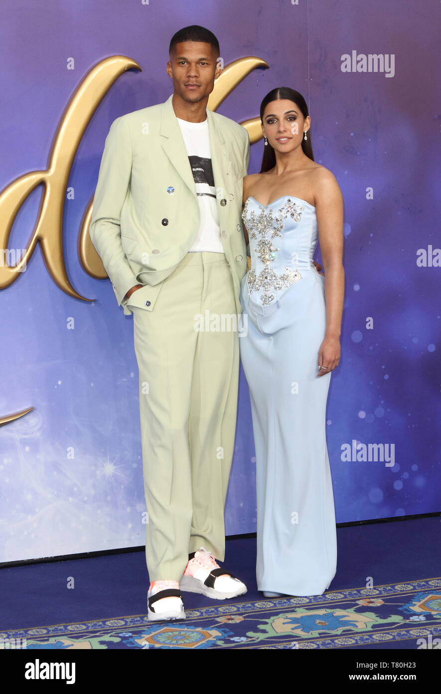 Jordan Spence and Naomi Scott attends the Aladdin European Gala Screening  at the Odeon Luxe Leicester Square Stock Photo - Alamy