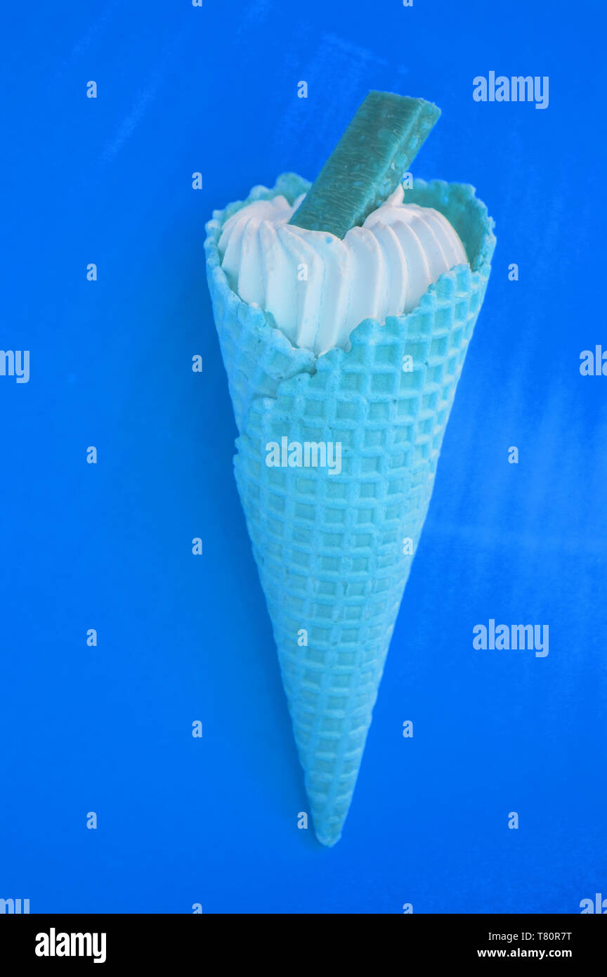 blue color ice cream