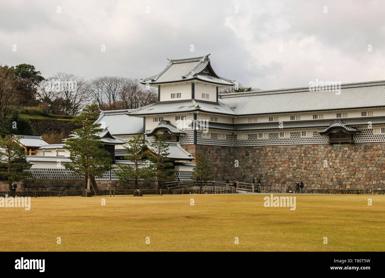 Kanazawa Castle in Kanazawa, Ishikawa Prefecture, Japan Stock Photo