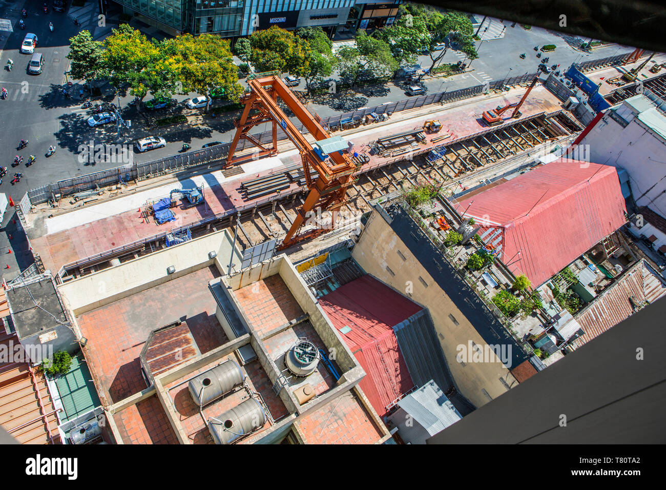 Construction of the new underground railway in Ho Chi Minh City ...