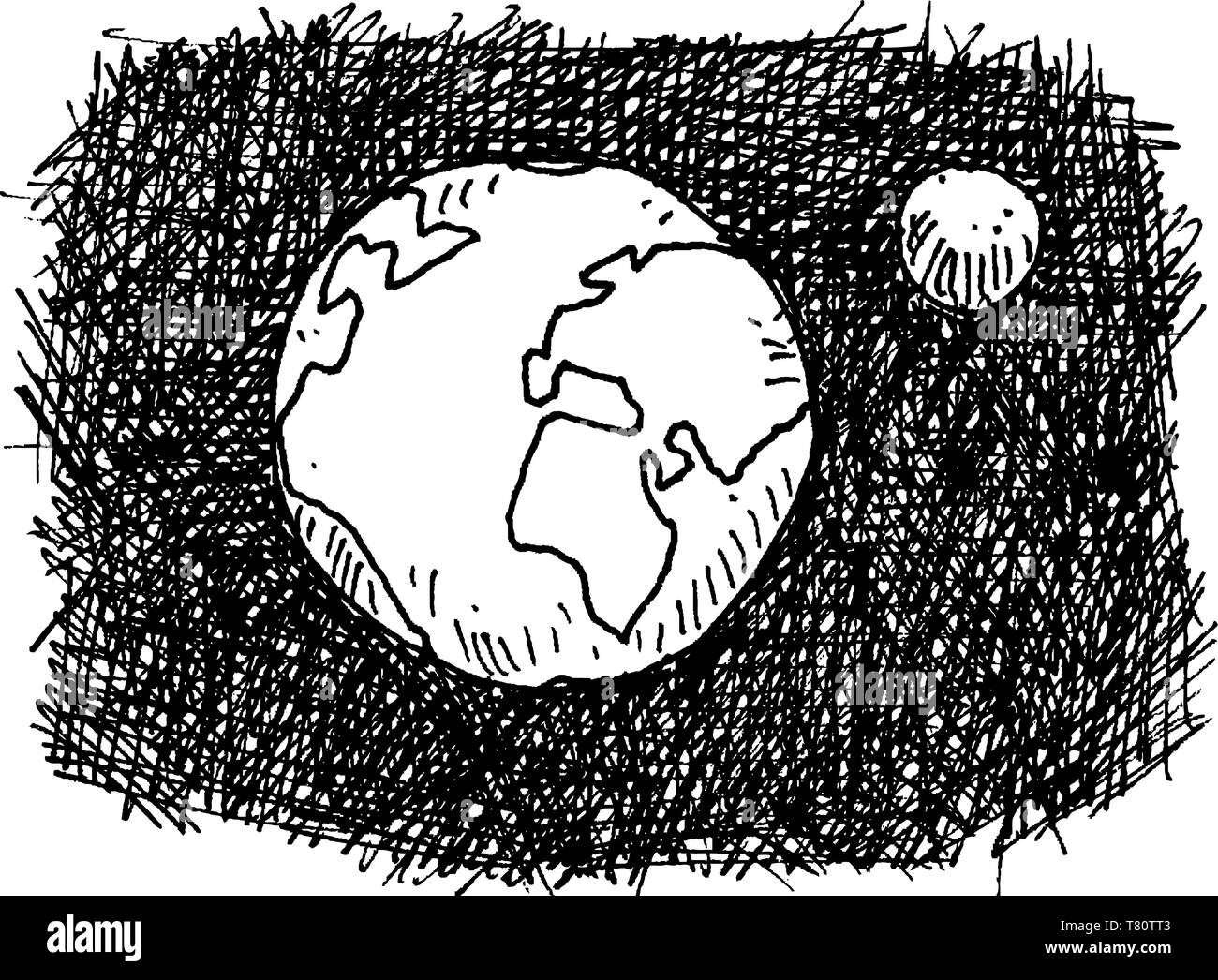 Solar System Planets Orbit Black and White Stock Photos & Images - Alamy