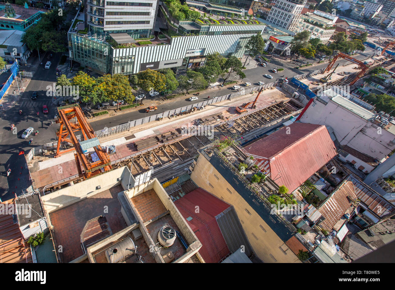 Construction of the new underground railway in Ho Chi Minh City ...