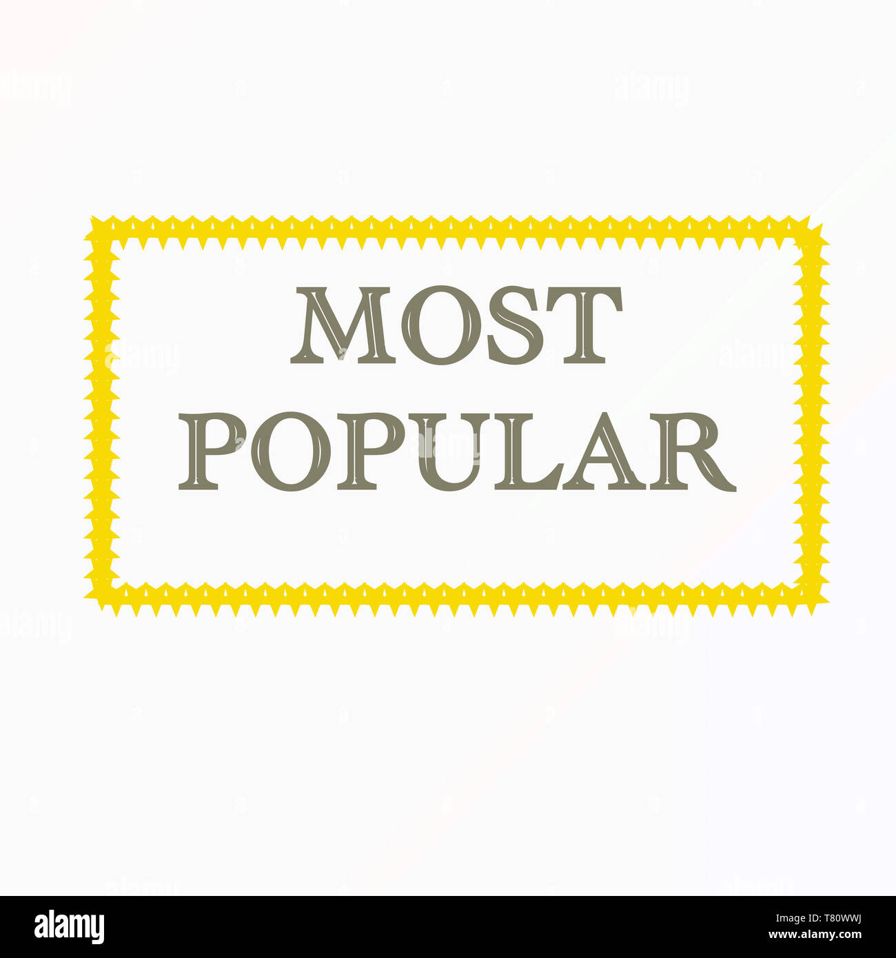Most popular lettering on white background. Elegant illustration for ...