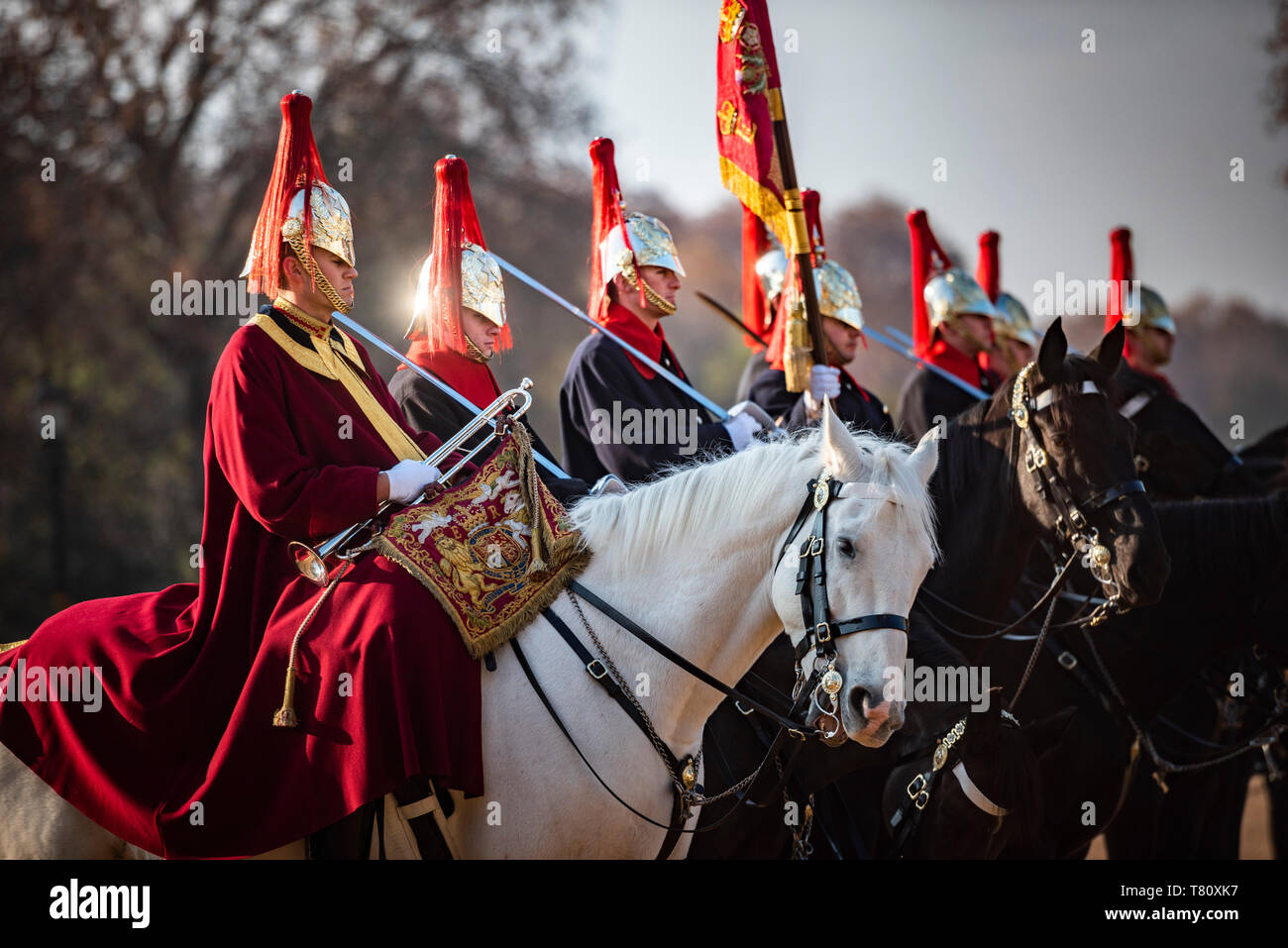 Changing of the Guard, Horse Guards, Westminster, London, England, United Kingdom, Europe Stock Photo