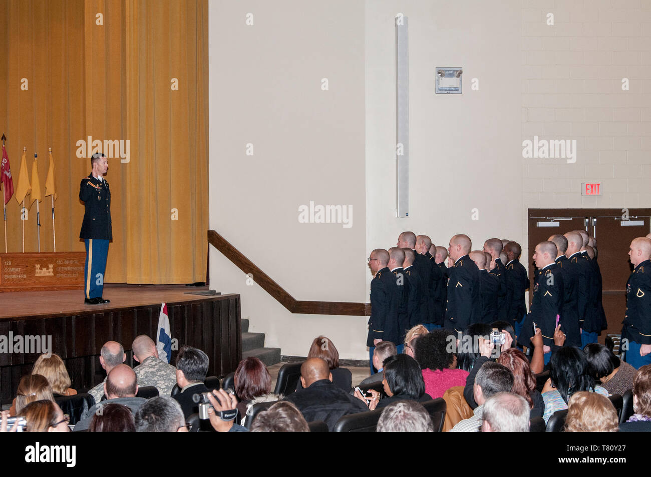 Fort Leonard Wood. Abrahms Theater, A Co 35th OSUT. US Army National