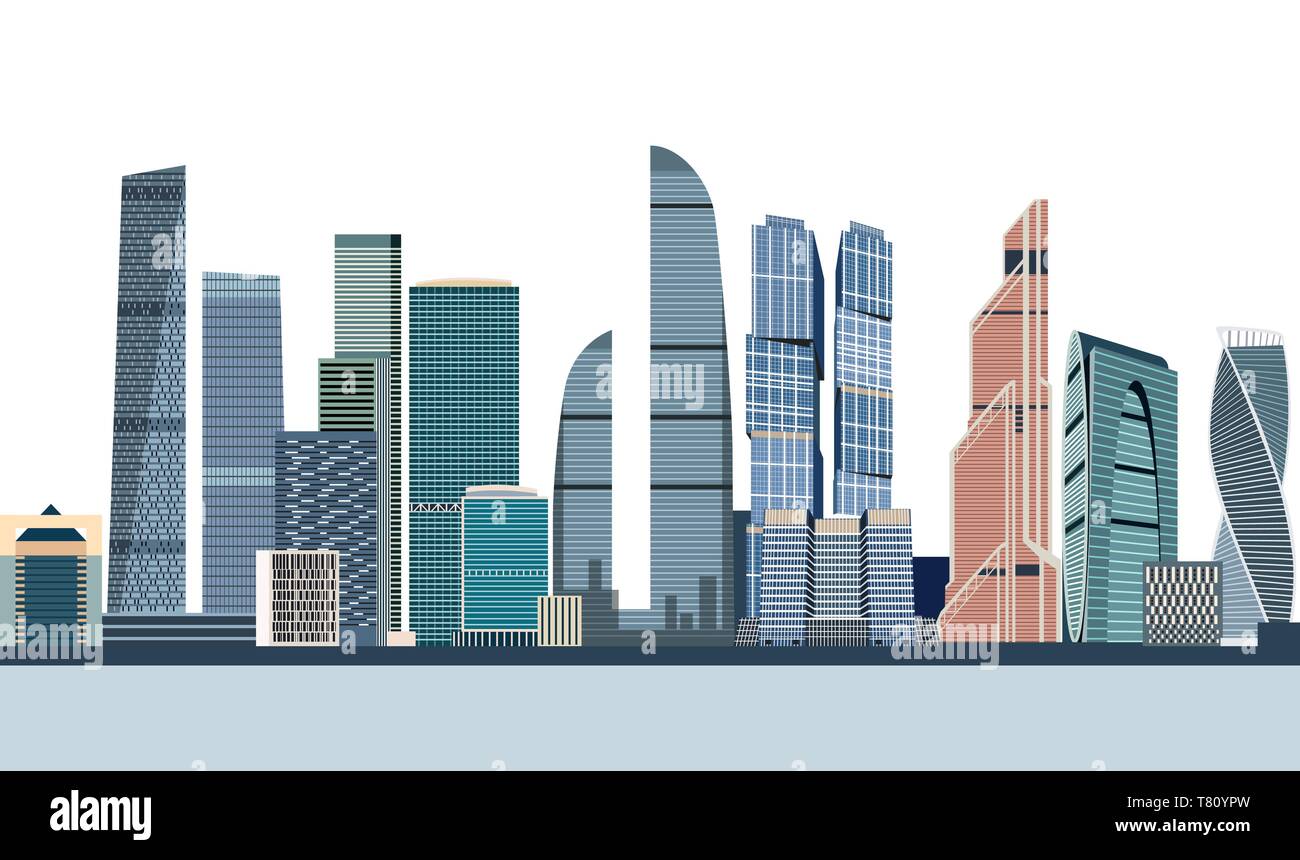 vector illustration of Moscow city skyline Stock Vector Image & Art - Alamy