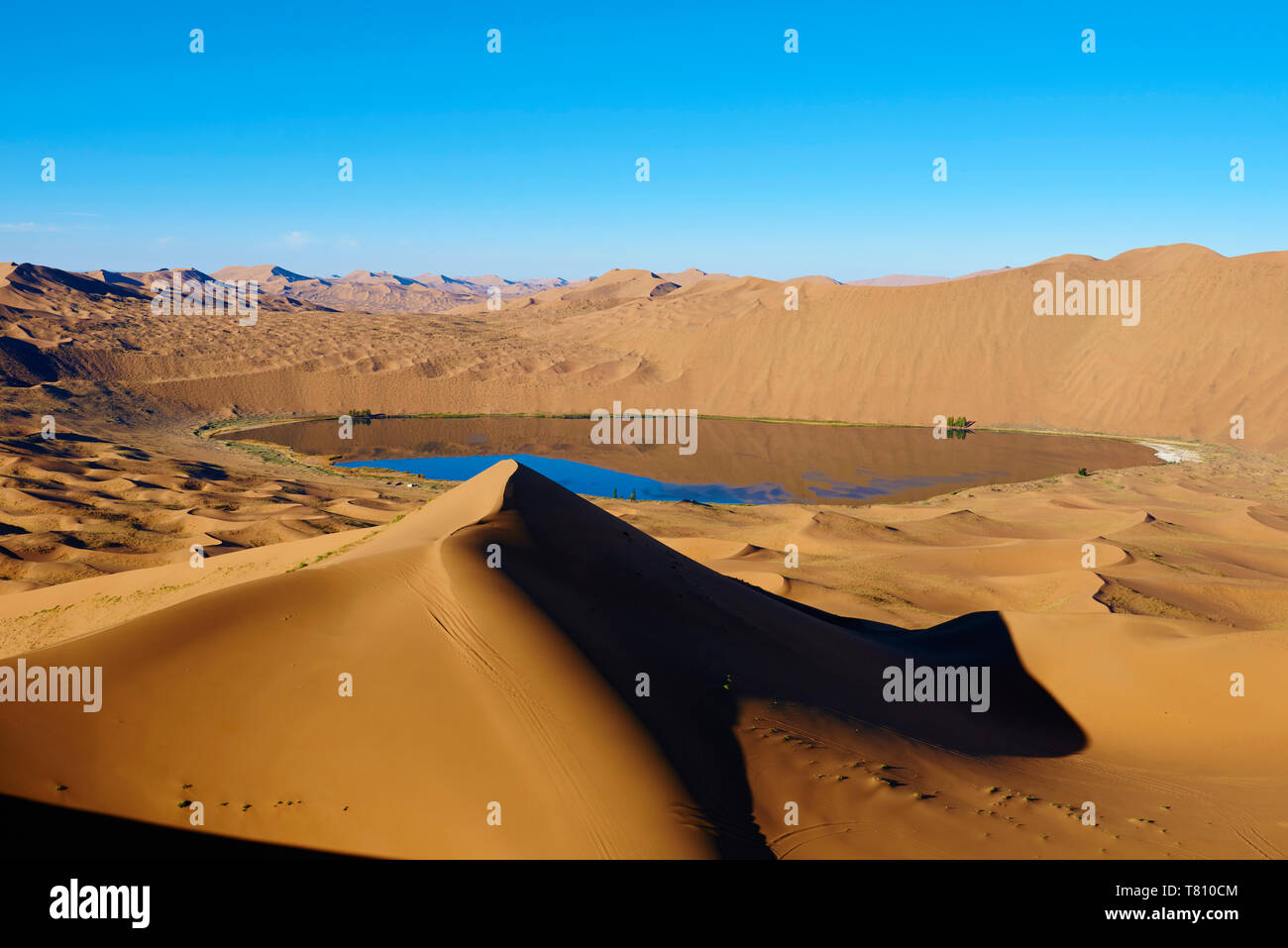 Badain Jaran Desert Gobi Desert Inner Mongolia China Asia Stock Badain Jaran Desert Gobi Desert Inner Mongolia China Asia Stock