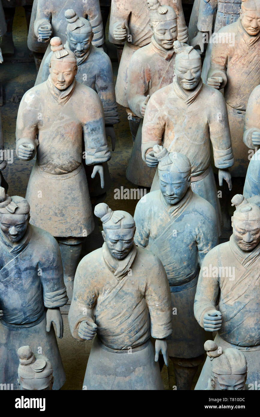 Lintong site, Army of Terracotta Warriors, UNESCO World Heritage Site, Xian, Shaanxi Province, China, Asia Stock Photo