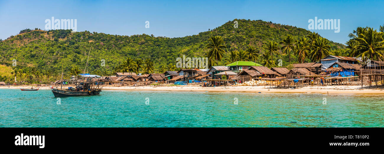 Beach on the Dawei Peninsula, Tanintharyi Region, Myanmar (Burma), Asia Stock Photo