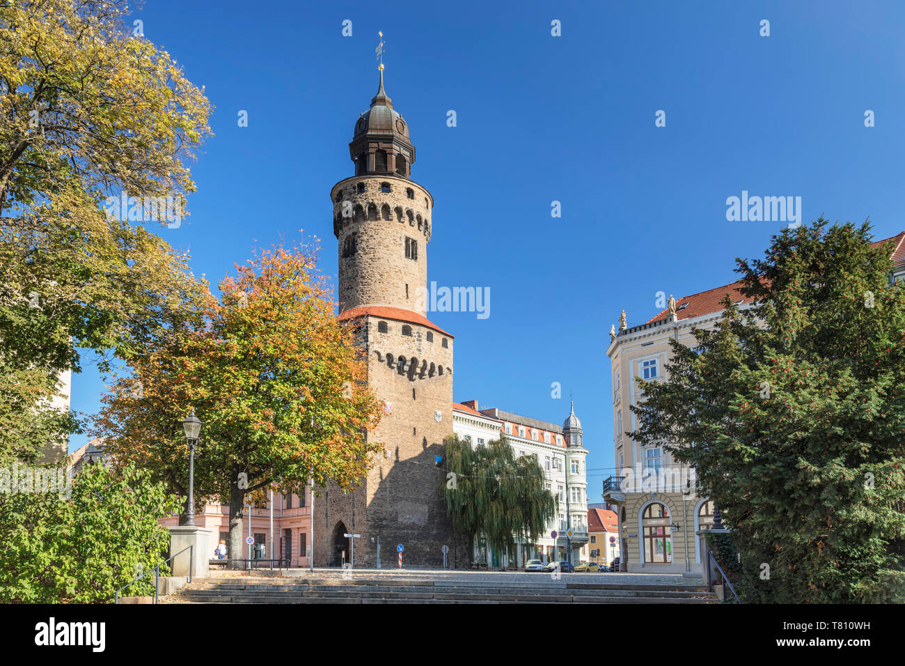 Historical-cultural Museum, Reichenbacher Turm Tower, Goerlitz, Saxony, Germany, Europe Stock Photo