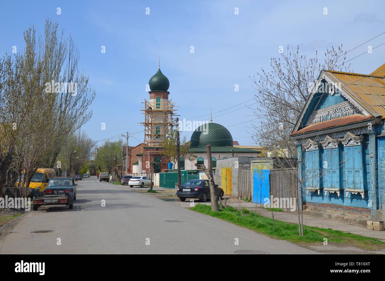 Astrachan, Stadt an der Volga in Südrussland: in der muslimischen Vorstadt Stock Photo