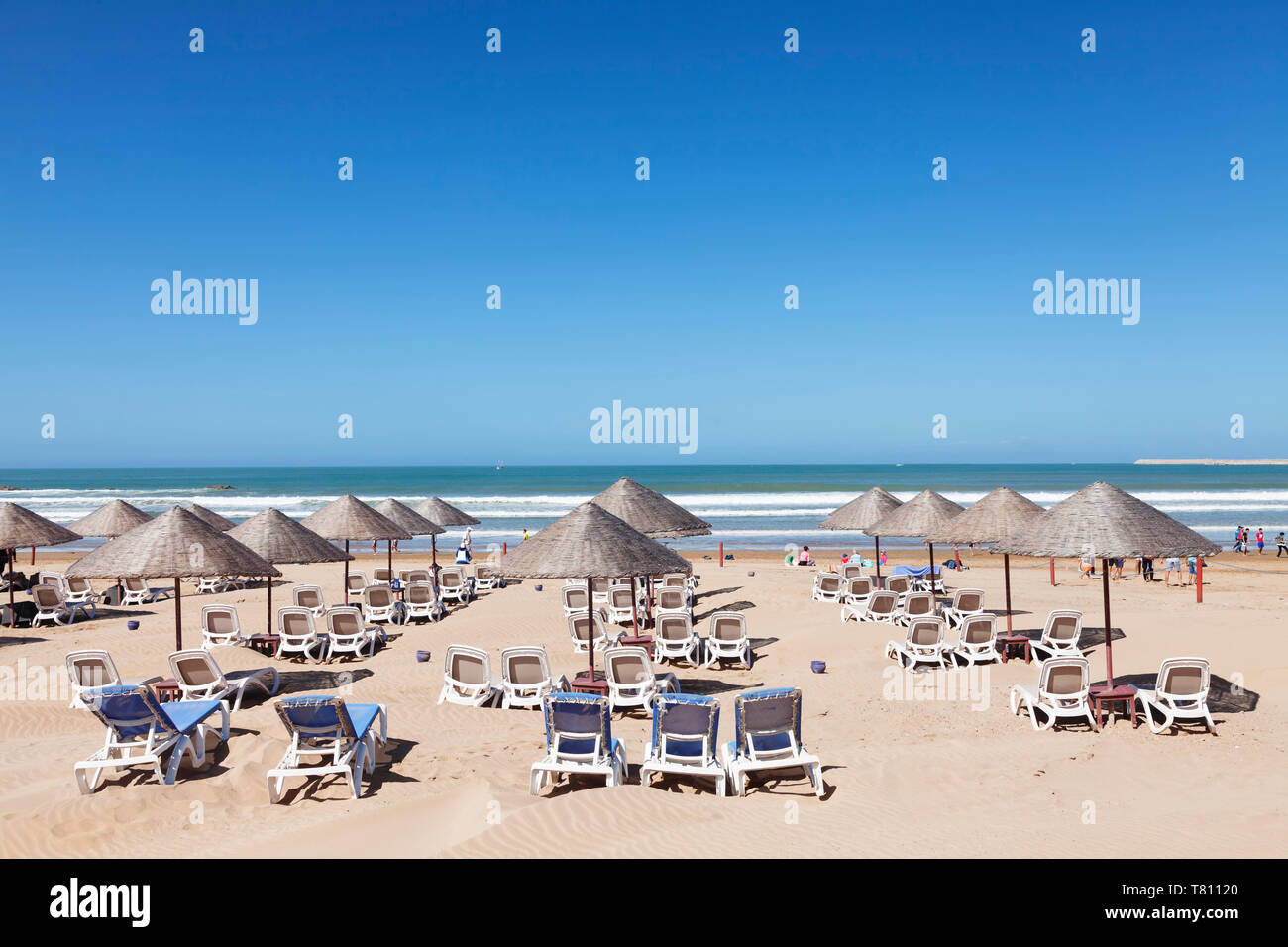 Beach of Agadir, Morocco, North Africa, Africa Stock Photo