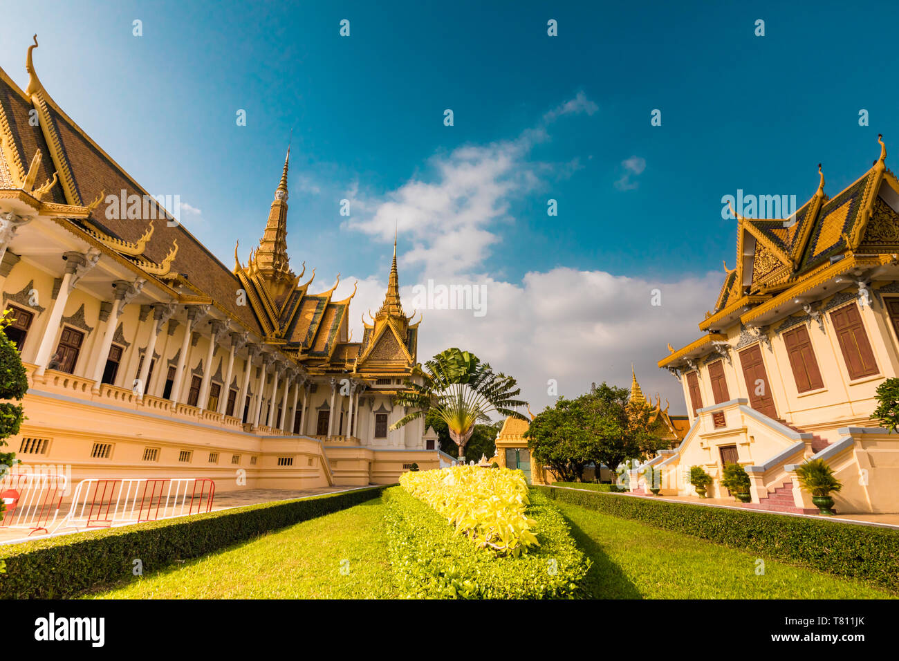 Temples at the Royal Palace in Phnom Penh, Cambodia, Indochina, Southeast Asia, Asia Stock Photo
