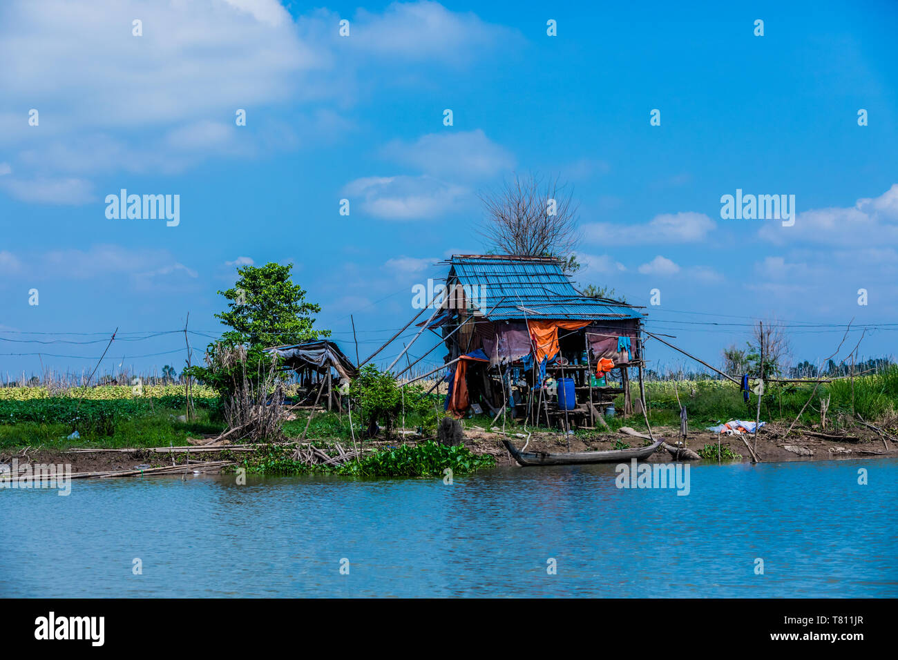 Village life on the Mekong Delta, Vietnam, Indochina, Southeast Asia, Asia Stock Photo