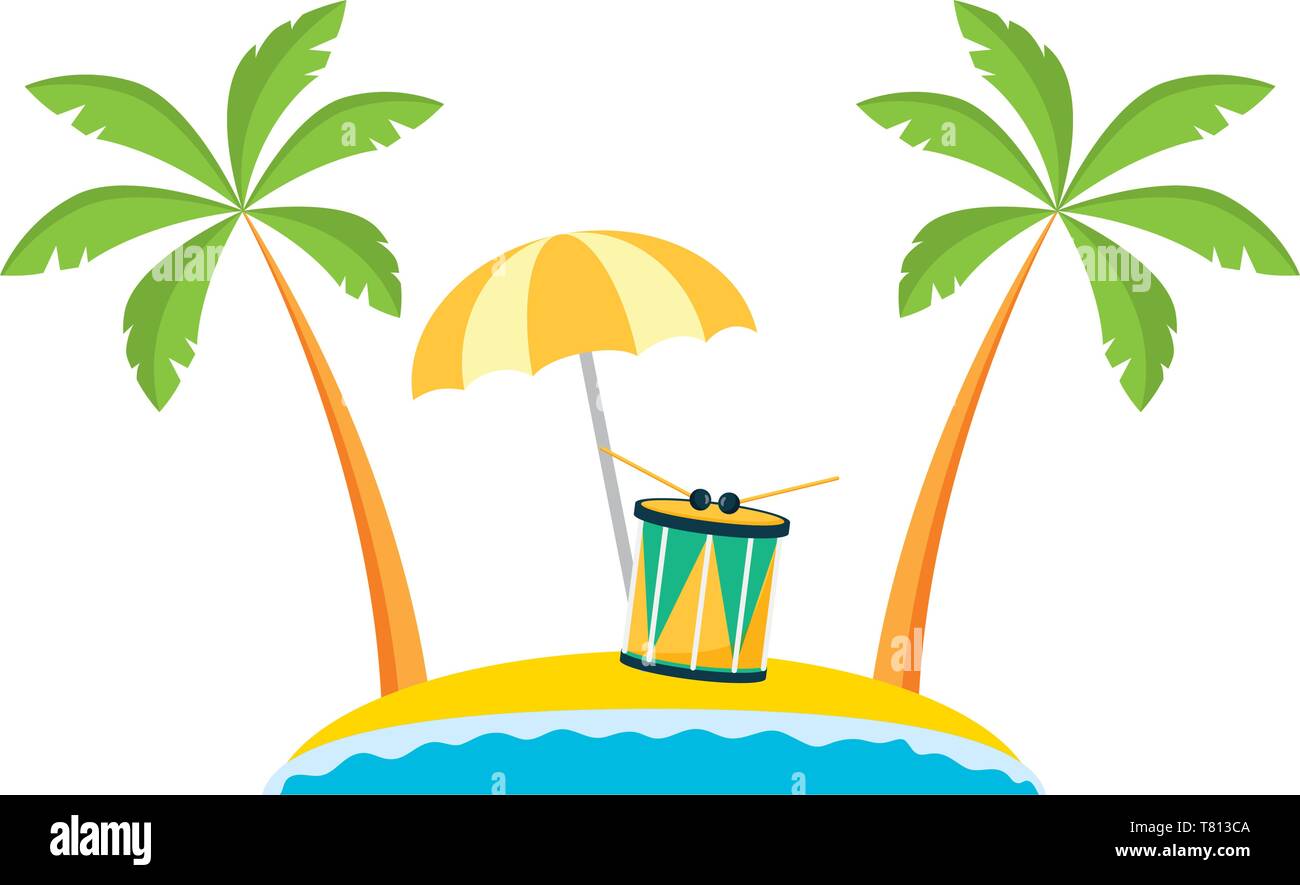 beach drum brazil carnival Stock Vector Image & Art - Alamy