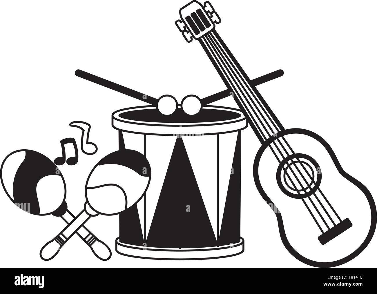 drum guitar maracas brazil carnival Stock Vector Image & Art - Alamy