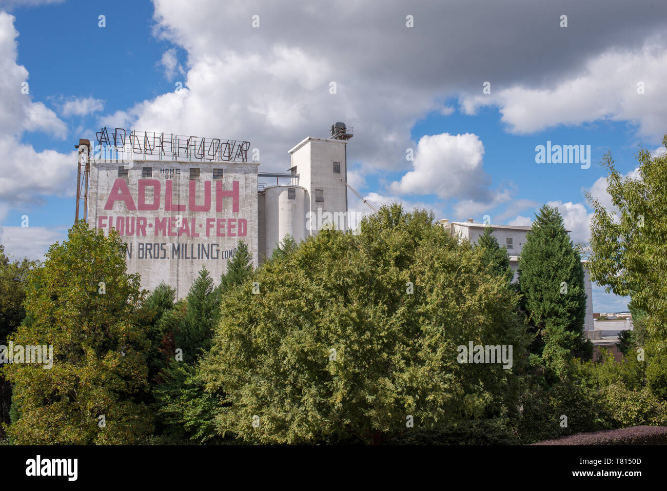 The iconic Adluh Flour Mill still stands and remains a working mill