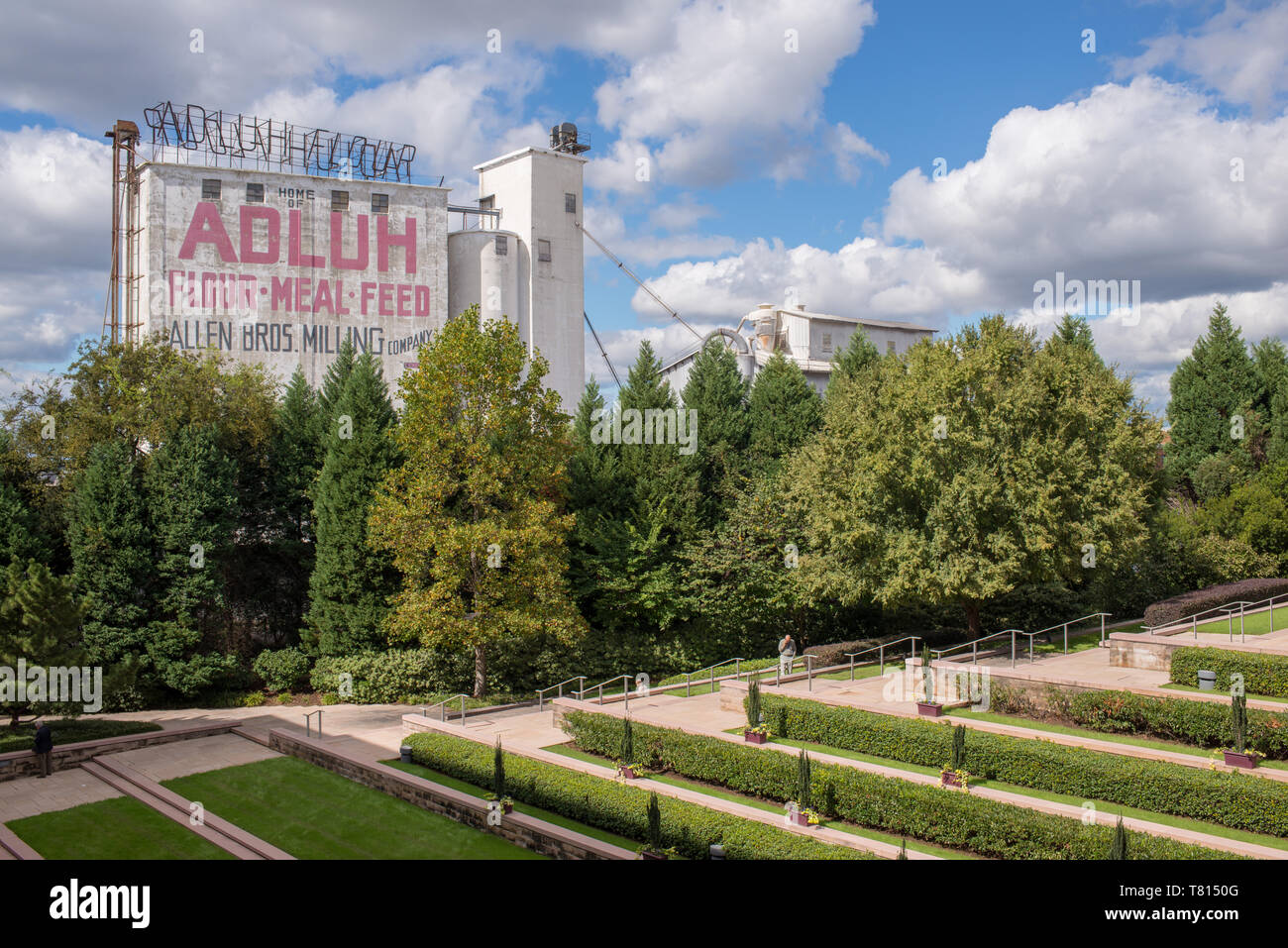 The iconic Adluh Flour Mill still stands and remains a working mill