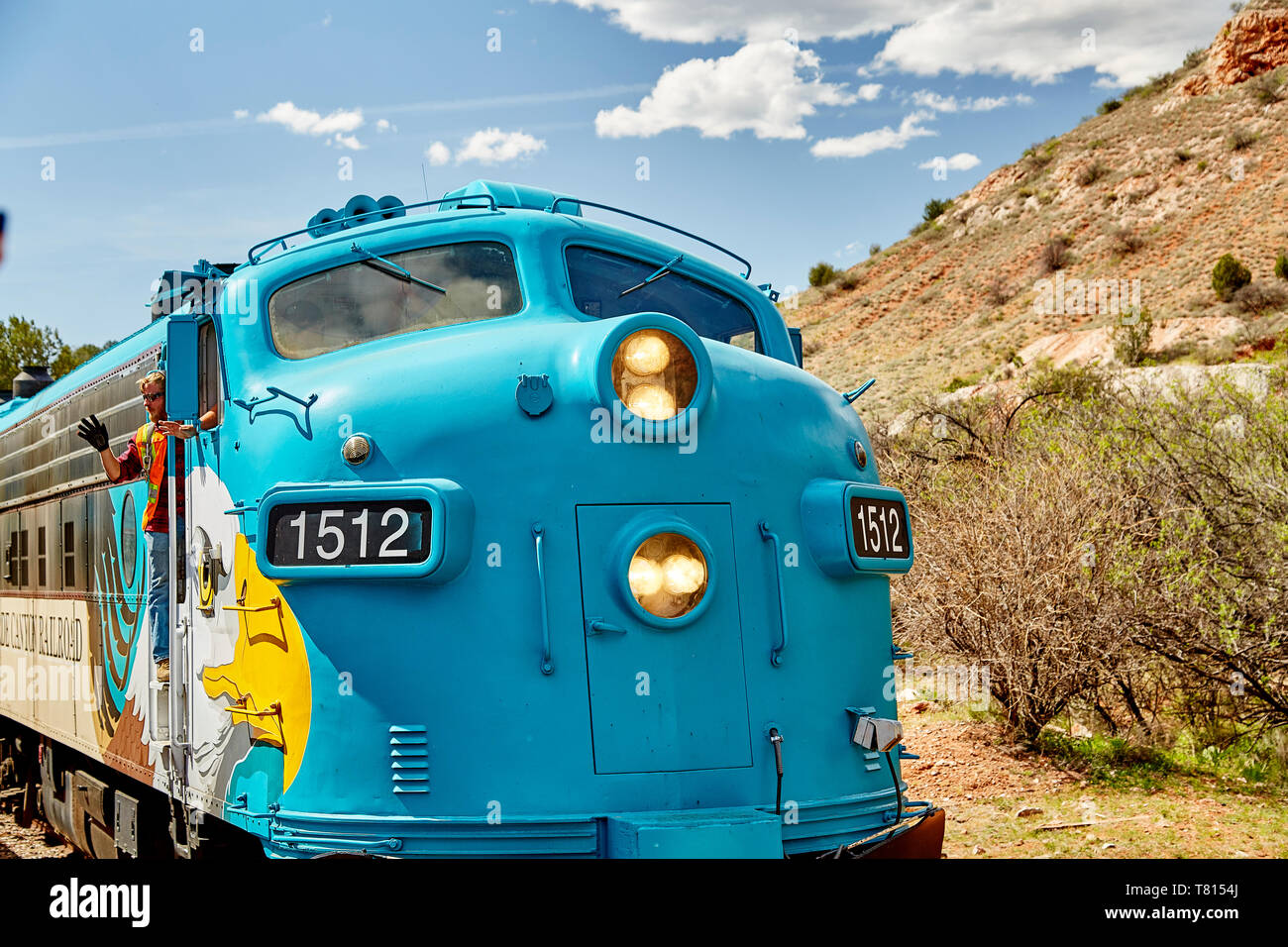 Clarkdale, Arizona, USA May 4, 2019 Verde Canyon Railroad train