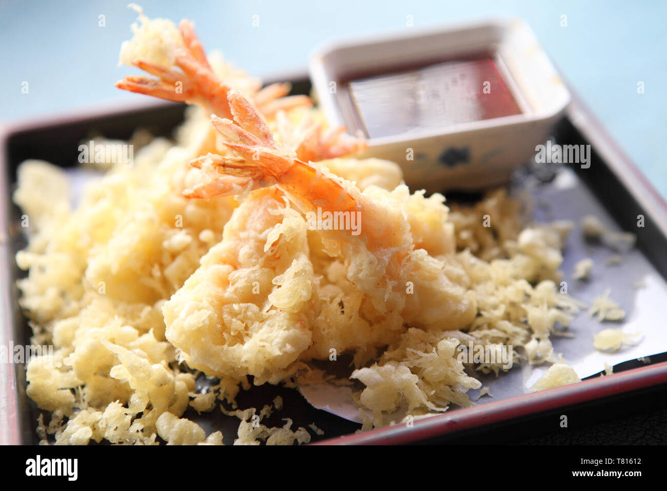 Tempura Fried shrimp Japanese style Stock Photo - Alamy