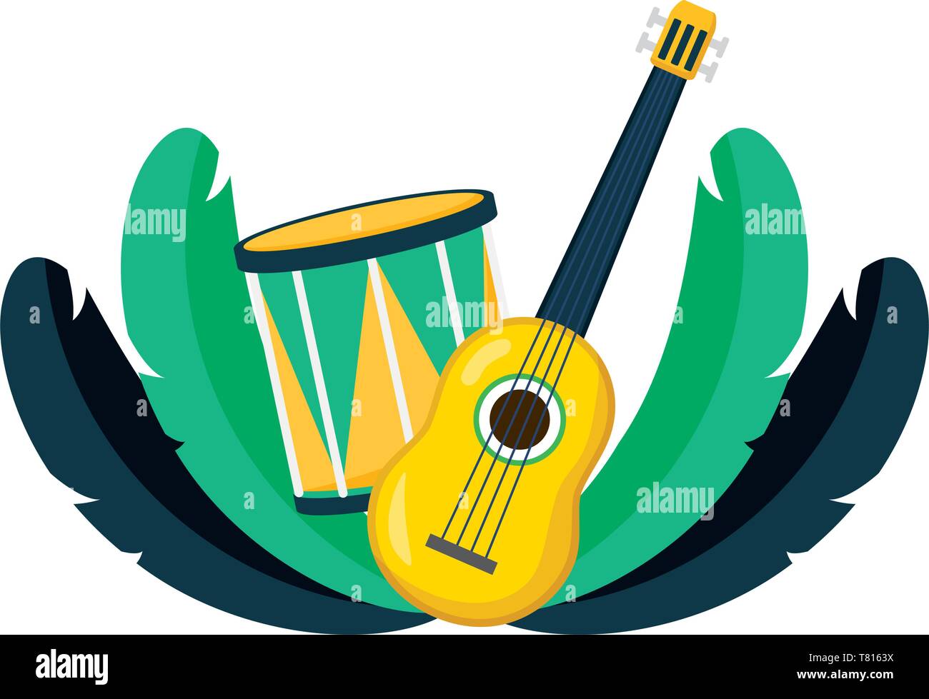 drum guitar brazil carnival Stock Vector Image & Art - Alamy